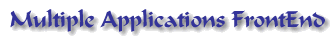 Multiple Applications FrontEnd